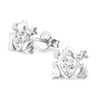 Frosch Ohrringe aus 925 Silber