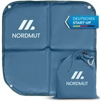 Nordmut Thermositzkissen Sitzkissen Outdoor, Wandern Camping, faltbar, wetterfest, leicht, Spar-Set, 1-tlg., Nordmut Nallo + Alu Karabiner + Transportbeutel, isolierend, wasserabweisend, ultraleicht, atmungsaktiv, Trekking
