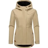 Ragwear Softshelljacke Yba sportliche Damen Outdoorjacke mit Kapuze