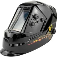 WELDINGER Schweißhelm AH 350 Realcolor Panorama Automatik Kopfschirm Solar DIN5-13, Verdunkelungseinstellung, automatischer Schweißschutzfilter