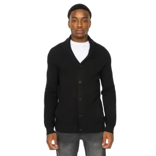 Duck and Cover - "Venosa" Strickjacke für Herren, Schalkragen (Schwarz)