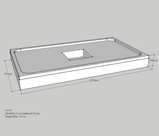 Neuesbad Wannenträger für Kaldewei Scona 800x1400x23 SD24071