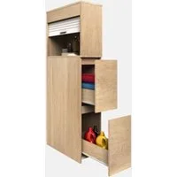 VCM Midischrank Holz Badmöbel Nischenschrank Schublade Tasalo (1-St) VCM Midischrank Tasalo 131x25x48 cm Holzwerkstoff