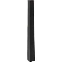 VIVANNO Bodenwindlicht Fiberglas OBELISK Säule - Schwarz Matt (1 St), 11x11x120 cm