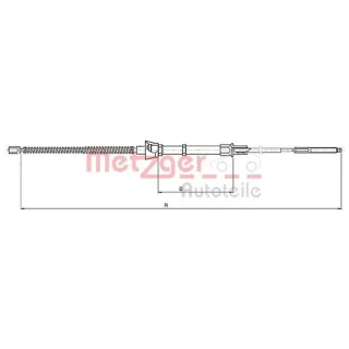 Metzger Handbremsseil hinten Seat Arosa 6H VW Lupo 1