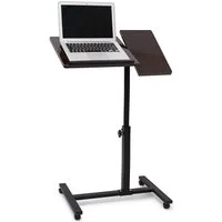relaxdays Schreibtisch Laptoptisch höhenverstellbar Holz (1-St), schwarz