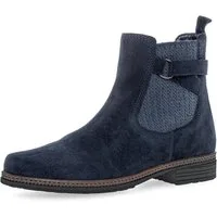Gabor Chelseaboots, Blockabsatz, Stiefelette, Businesschuh mit Zierriegel