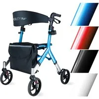 MOBILITY Plus+ Rollator DR10+, Gehwagen im Trend-Design - klappbar, höhenverstellbar u, inkl. Tasche