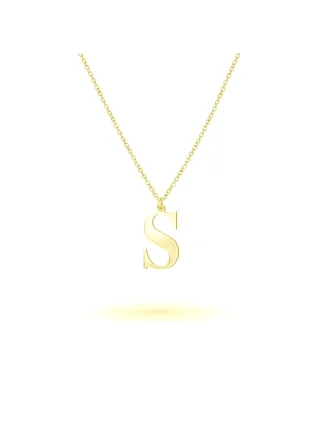 BEKA&BELL Anhänger mit Kette 925-Sterling Silber vergoldet Glänzend 45cm