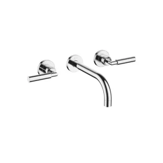 Dornbracht Waschtisch Wand Armatur Tara.3671288200 chrom, Ausladung 190mm, Hebelgriffe, Rosetten