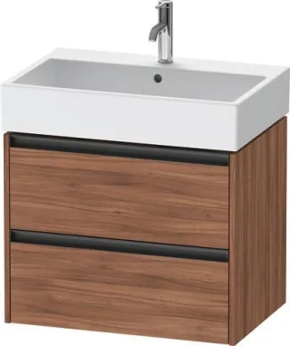Duravit Ketho.2 Waschtischunterbau wandhängend Nussbaum Matt 684x460x549 mm - K25276079790000 K25276079790000