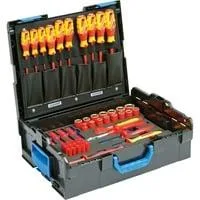 VDE Werkzeugsortiment Hybrid, 53-teilig, Werkzeug-Set rot/gelb, in L-BOXX 136
