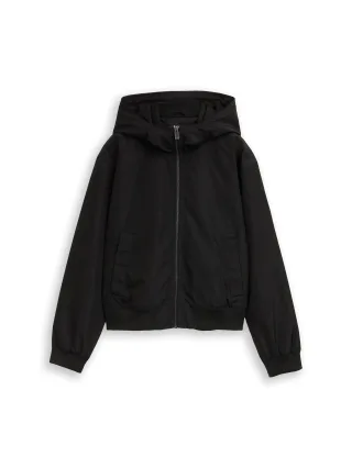 Denim Tom Tailor - Blouson Jacke aus wasserabweisendem Material deep black - Gr. - M