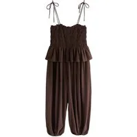 Next Jumpsuit Jumpsuit aus Jersey mit Ballon-Beinschnitt (1-tlg)