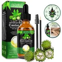 NEXGEN LUXUS SCHÖNHEIT & HAUTPFLEGE Stimulationsöl Rizinusöl Castor Öl Haut Haar Bart Wimpern Nägel Vegan Pflege 60 ml, 1-tlg., Für Geschmeidiges Haar, Weiche Haut & Gepflegte Wimpern
