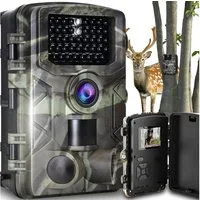 Athlix Wildkamera Infrarot Nachtsicht Wildkamera Überwachungskamera Outdoor Kamera (120° PIR-Weitwinkel, IP66 Wasserfest, 1080P Videoauflösung)