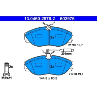 ATE Bremsbel?ge vorne Citroen Jumper 230P Fiat Ducato Peugeot Boxer