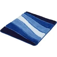 Kleine Wolke Badematte Ocean, Badvorleger, Badezimmer Teppich, Höhe 21 mm, rutschhemmend beschichtet, fußbodenheizungsgeeignet, Kunstfaser, rechteckig, Badteppich, Wellen Design, mit Farbverlauf, Hoch-Tief Effekt, waschbar