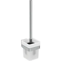 Ideal Standard WC-Reinigungsbürste IOM SQUARE, Wandhängend, Glas herausnehmbar, Verdeckte Befestigung