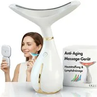 BeautiQ Gesichtsmassagegerät [Preissieger] Beauty Prestige Anti-Aging, Faltenwunder, 4-in-1-Technologie für jugendliche Haut: LED, Vibration, Wärme & Kälte