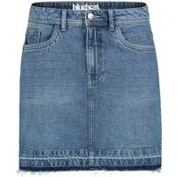 SUBLEVEL Jeansrock Damen Maxi Midi Mini Rock langer Schnitt Denim Stretch