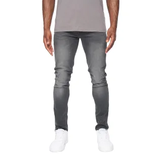 Crosshatch - "Barbeck" Jeans für Herren (Hellgraue Wäsche)