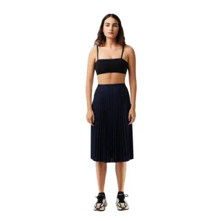 Lacoste - Midirock für Damen, Polyester (Dunkles Marineblau)