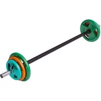 GORILLA SPORTS Hantel-Set Langhantelset Aerobic Gummi Gripper