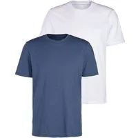 KangaROOS T-Shirt (2er-Pack) Freizeitshirt mit Kurzarm, Rundhals aus reine Baumwolle