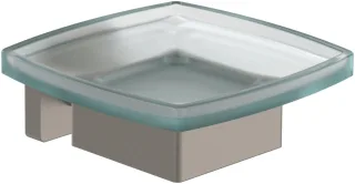 Villeroy & Boch Seifenschale Elements - Striking 120x106x45mm Brushed Nickel Matt TVA15202000064