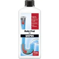 WEPOS CHEMIE GMBH Wepos Rohrfreigel für Küche und Bad 1 L Badreiniger