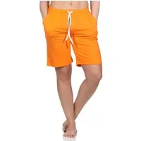 Normann Relaxanzug Damen Shorty Schlafanzug Hose kurz in unifarben ideal zu kombinieren