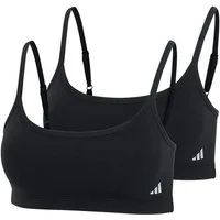 adidas Sportswear Bralette Sport Active Modal Comfort - perfekter Sitz - elastische Träger (2-tlg) Soft-BH bügellos Pull-On verstellbar Damen Gym Training Yoga leicht