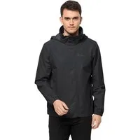Jack Wolfskin Regenjacke STORMY POINT 2L JKT M mit Kapuze, hoch geschlossener Ausschnitt, atmungsaktiv, wasserdicht