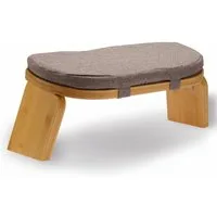 Active Peak Meditationshocker Meditationsbank Yoga Hocker Klappbar 44 x 18 cm inkl. Kissen (2 St., Ergonomische Yoga Sitzbank aus Holz Meditationsbank), inklusive Polster für Achtsamkeit & Knieentlastung