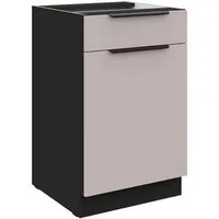 Küchen-Preisbombe Unterschrank 50 cm Küche ARONA Kaschmir beige Küchenzeile Küchenblock Einbauküche