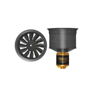 QX-MOTOR 50mm 12-blades EDF Ducted Fan With QF2611Pro 3100KV / 3750KV CW / CCW Brushless Motor for RC Airplane Fixed Win