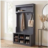 MCW Garderobe MCW-P26, Mit sechs Staufächern für Schuhe