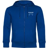 multifanshop Kapuzensweatjacke Schalke - Herzschlag - Sweat
