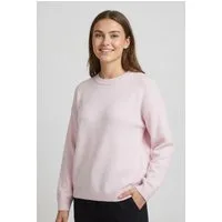 Vila Strickpullover VILIGA L/S O-NECK KNIT TOP - NOOS Materialmix, relaxed fit