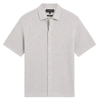 Ted Baker Connyr Graues Regular Button Through Hemd