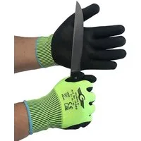 GUARD 5 Schnittschutzhandschuhe schnittfeste Arbeitshandschuhe für höchste Sicherheit (Art-11380G) (5-St) Schnittschutz