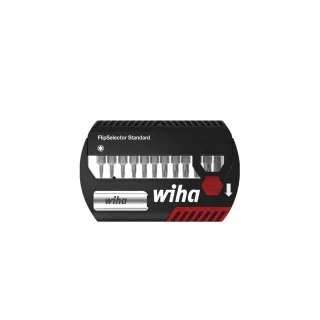 Wiha Bit Set FlipSelector Standard 25 mm TORX 13-teilges Set 1/4 zoll C6,3 - 10 Stück - 39124
