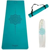 DIVASYA Yogamatte rutschfest, Naturkautschuk, japanische grip Oberfläche