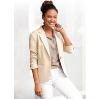 LASCANA Kurzblazer in klassischer Form mit Reverskragen und Knopfverschluss taillierter Damenblazer, Business-Look, Basic-Blazer, festlich-elegant