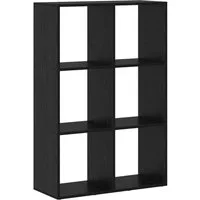 vidaXL Bücherregal Bücherregal Schwarz Eichen-Optik 69,5 x 29 x 103,5 cm, 1-tlg.
