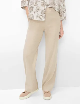 Raphaela by Brax Damen Marlenehose Style PAM FLARED BEIGE, Beige, Gr. 46