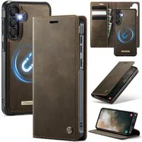 Mycotech Handyhülle Premium 2in1 Klapphülle für Samsung mit abnehmbarem Case Retro Tasche