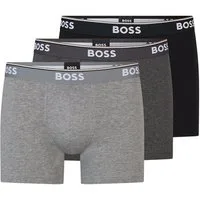 BOSS Boxer Brief 3P Power Herren Unterwäsche (Dreierpack, 3-St., 3er-Pack) figurbetonter Cyclist mit etwas längerem Bein im Dreierpack