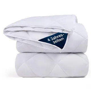 Blumtal Vierjahreszeitendecke, Weiß, Textil, Füllung: Polyester, Rechteckig, 200x220 cm, Oeko-Tex® Standard 100, Schlaftextilien, Bettdecken, 4 Jahreszeiten Bettdecken